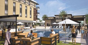 Swimming Pool And Sundeck at Solace at Ballpark Village, Arizona